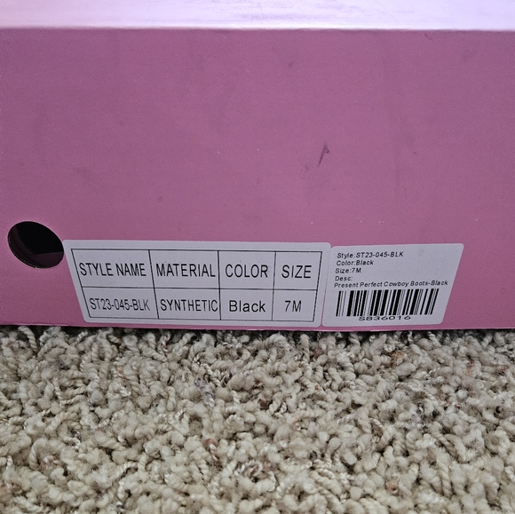 NWT Dolls Kill Sugar Thrillz Present Perfect Cowboy Boots- 7 - Picture 3 of 13